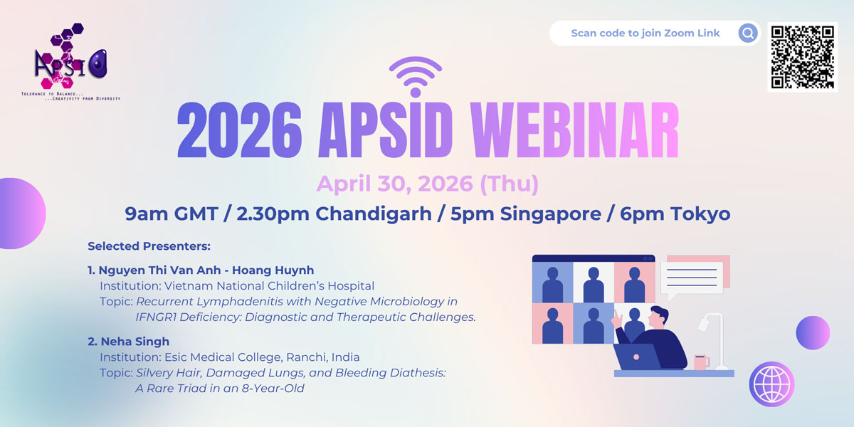 APSID Webinar: Selected Presenters and Meeting Details